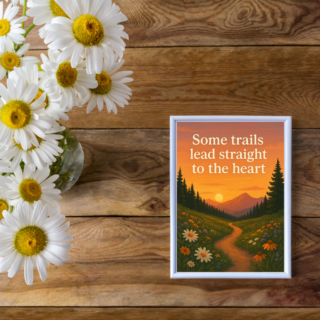 Some Trails Lead Straight to the Heart Printable Wall Art [Digital Download] (3 Sizes Included)