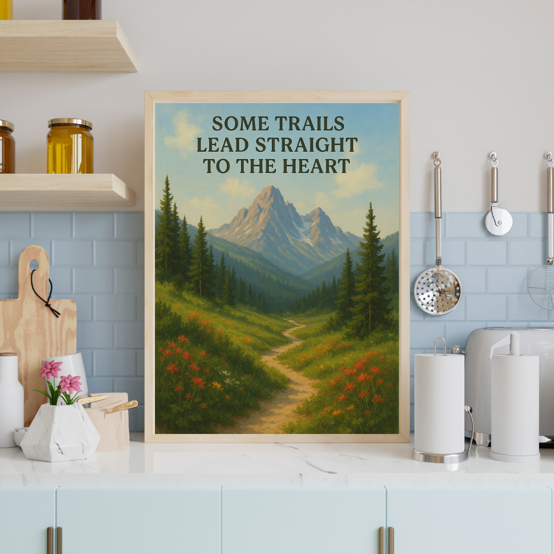 Some Trails Lead Straight to the Heart Printable Wall Art [Digital Download] (3 Sizes Included)
