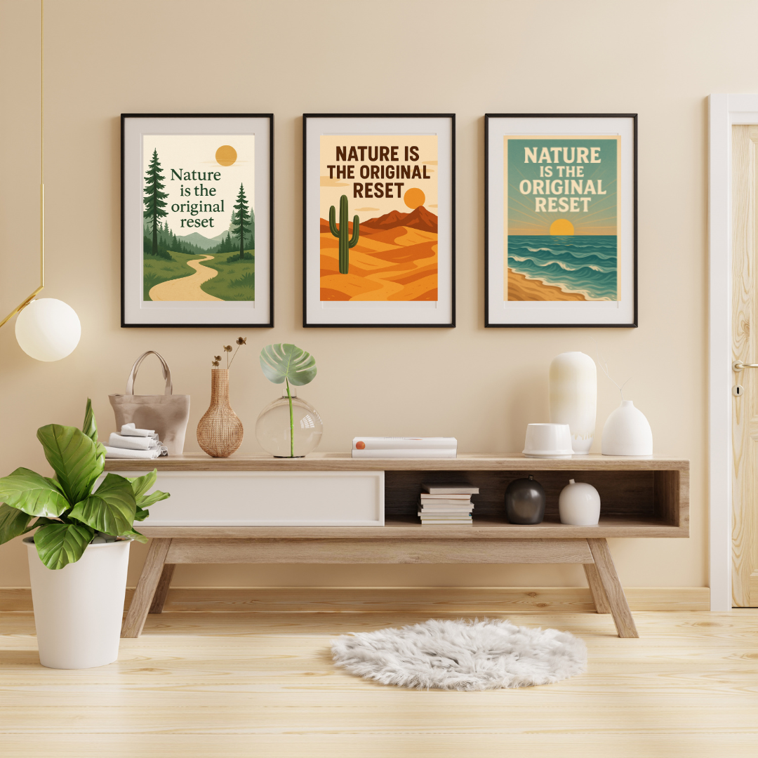 Nature Is the Original Reset Printable Wall Art [Digital Download] (3 Sizes Included)