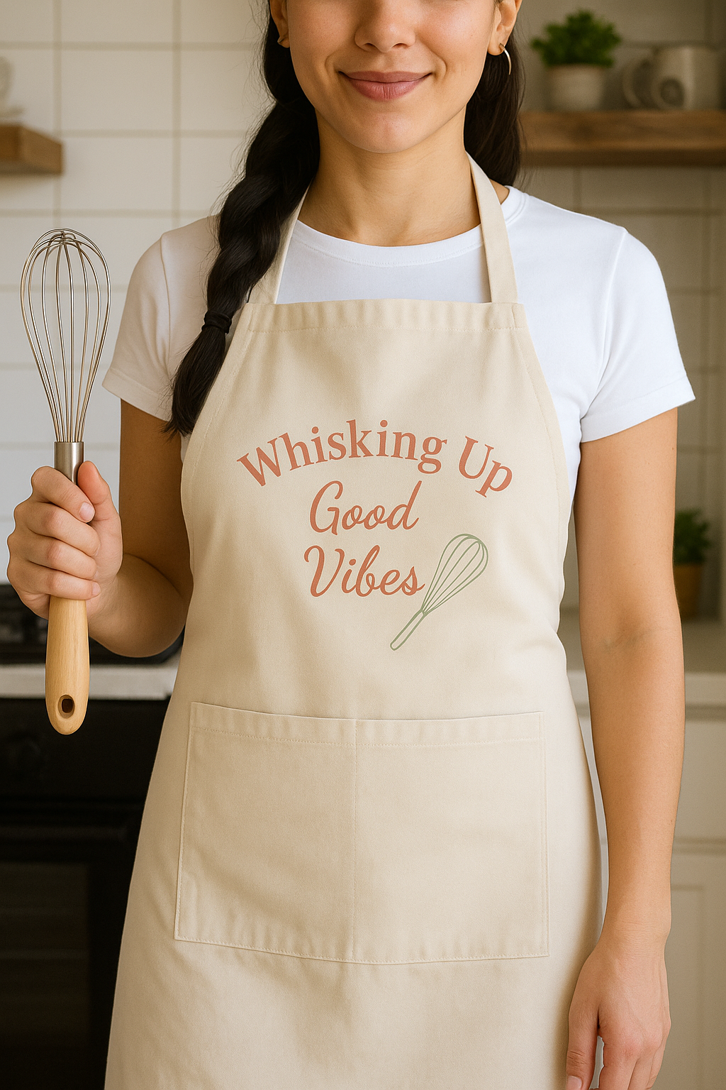 Whisking Up Good Vibes Apron : Organic Cotton