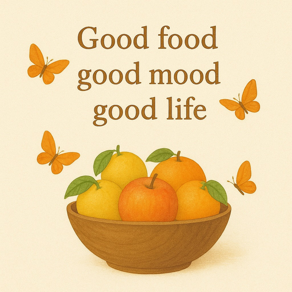 Good Food, Good Mood, Good Life [Digital Download] Printable Wall Art (3 Sizes Included)