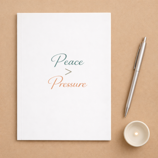 Peace > Pressure Hardcover Journal