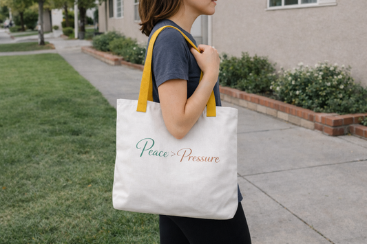 Peace > Pressure Tote Bag