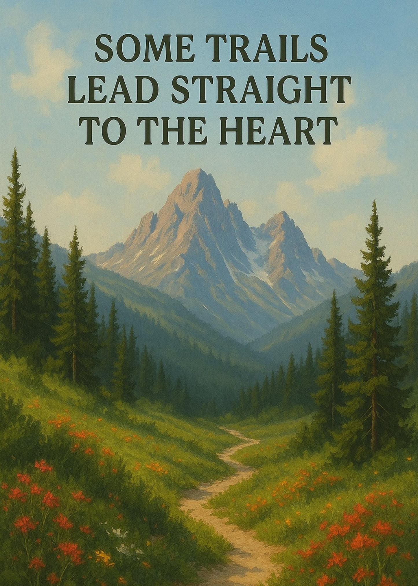 Some Trails Lead Straight to the Heart Printable Wall Art [Digital Download] (3 Sizes Included)