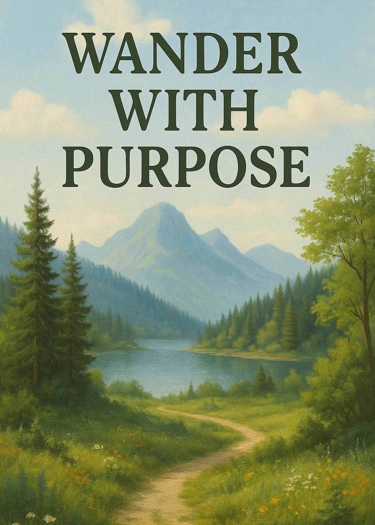 Wander with Purpose Printable Wall Art [Digital Download] (3 Sizes Included)